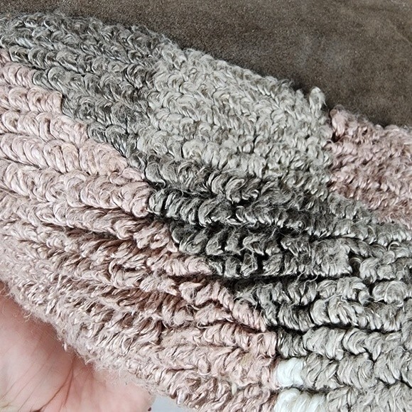 Anthropologie Jasper & Jeera Pouch Metallic Leather Cotton Blend Large Tassel - Picture 8 of 14